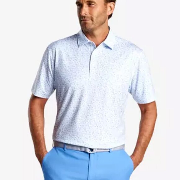 Peter Millar Fat Tuesday Performance Jersey Men’s Short Sleeve Golf Polo shirt - Picture 1 of 8